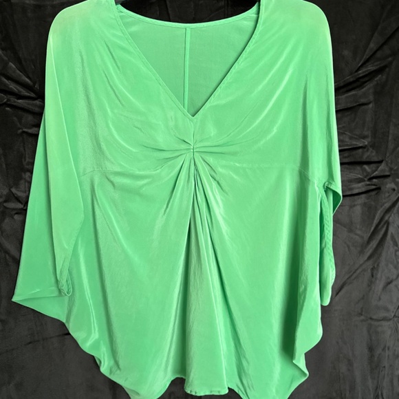Natori, green silk blouse, size S - Picture 4 of 5